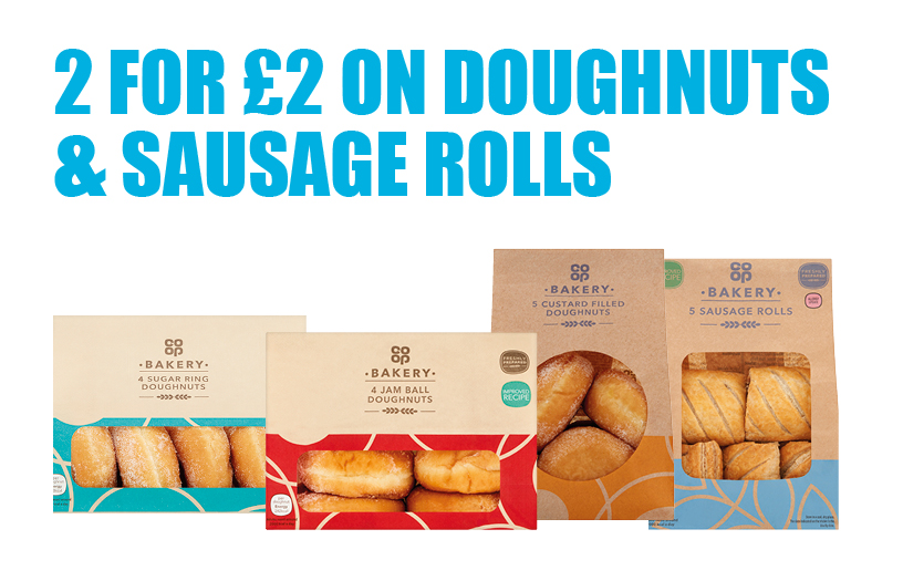4 2 for £2 sausage rolls + doughnuts 19.5.jpg