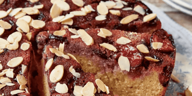 Upside Down Cherry Cake Image